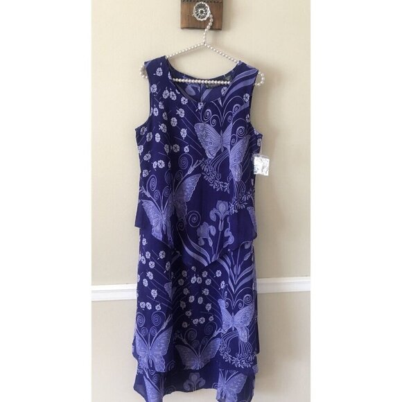 The Pyramid Collection Dresses & Skirts - NWOT The Pyramid Collection Size Small Purple Sleeveless Maxi Dress Tiered